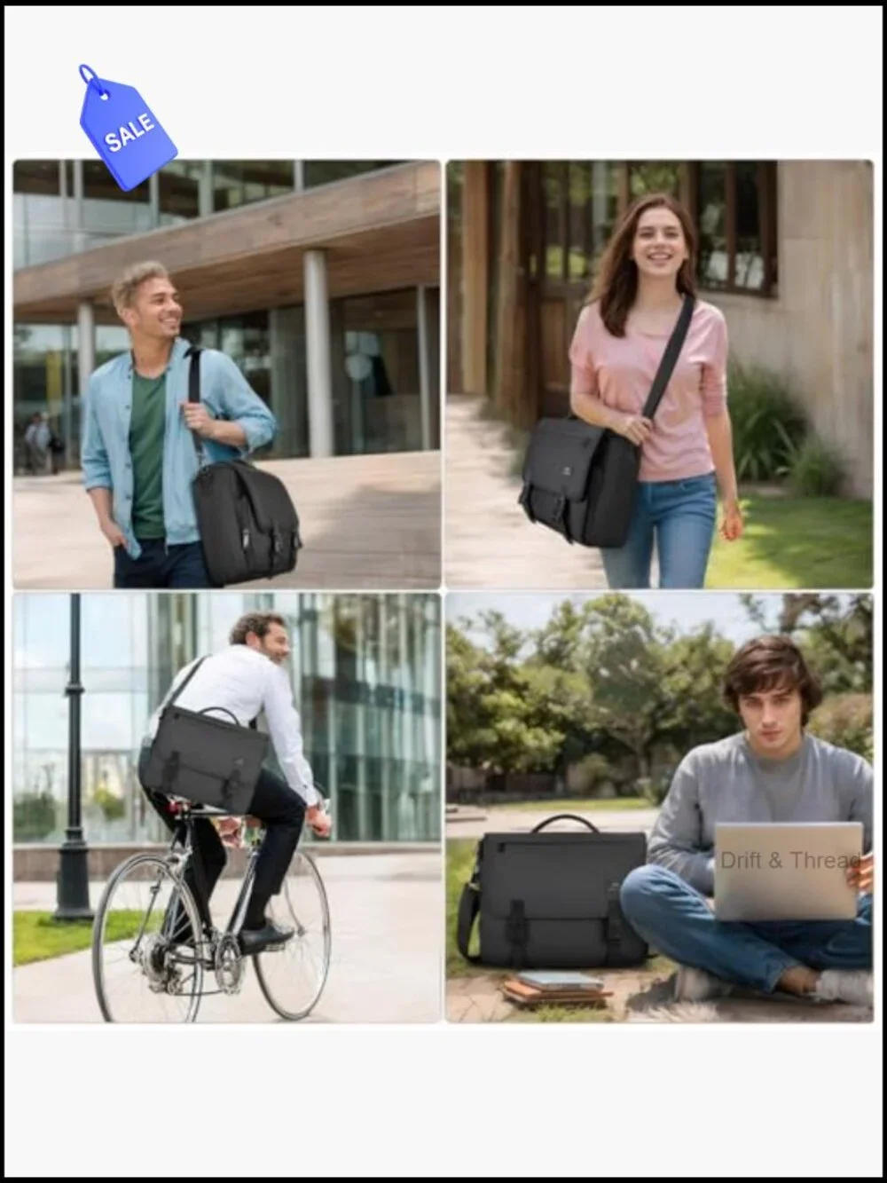 Messenger Laptop Bag 15.6